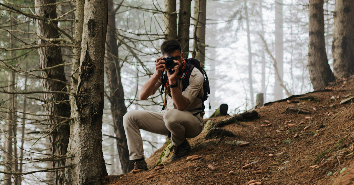 Persona fotografiando