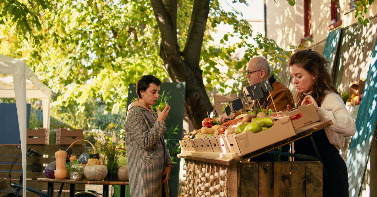 Mercadillo de frutas y verduras