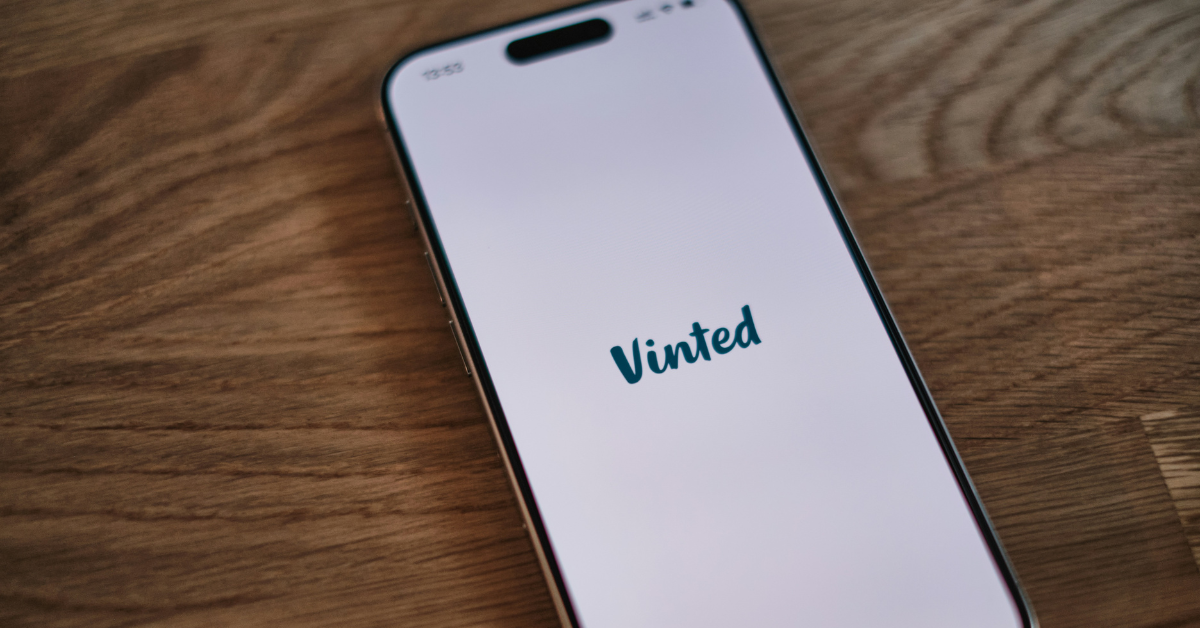 Aplicación de Vinted en smartphone