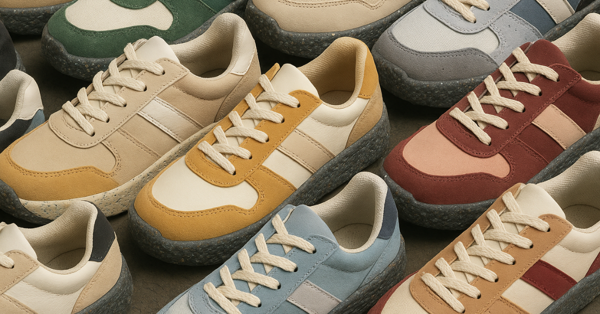 Zapatillas hechas con caucho de neumáticos reciclados