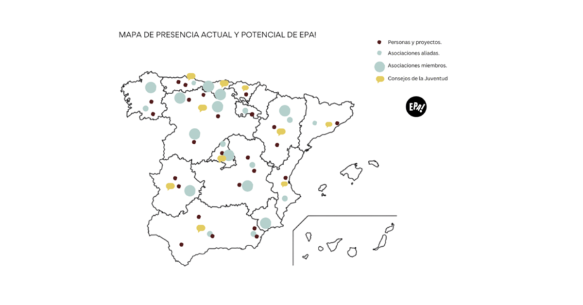 Mapa de presencia actual y potencial de EPA!