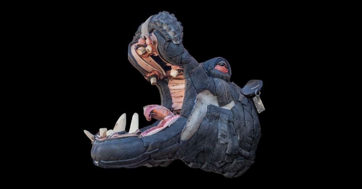 Escultura "Hipopótamo / Hippo"de Serge Van de Put