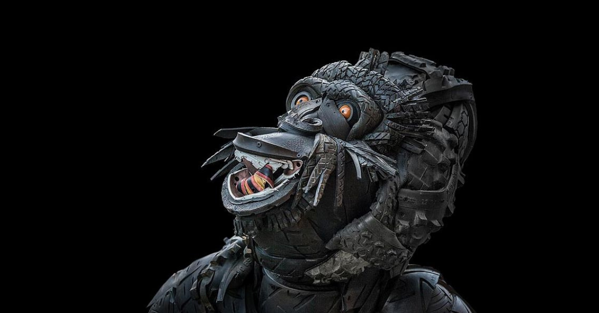 Escultura "Gorila, cabeza, detalle / Gorilla, Head, detail" de
