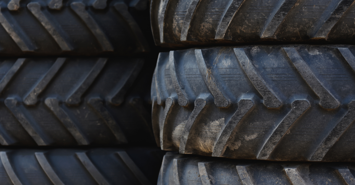 Neumáticos al final de su vida útil de gran tamaño