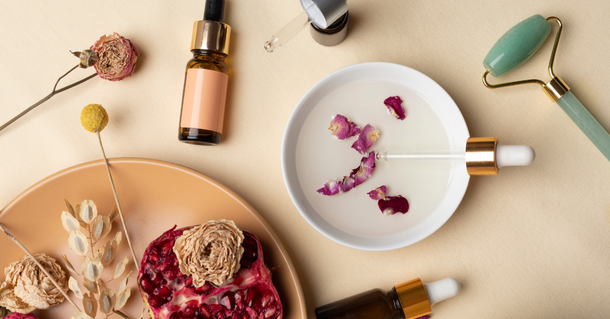 Flores secas para hacer cosméticos sostenibles