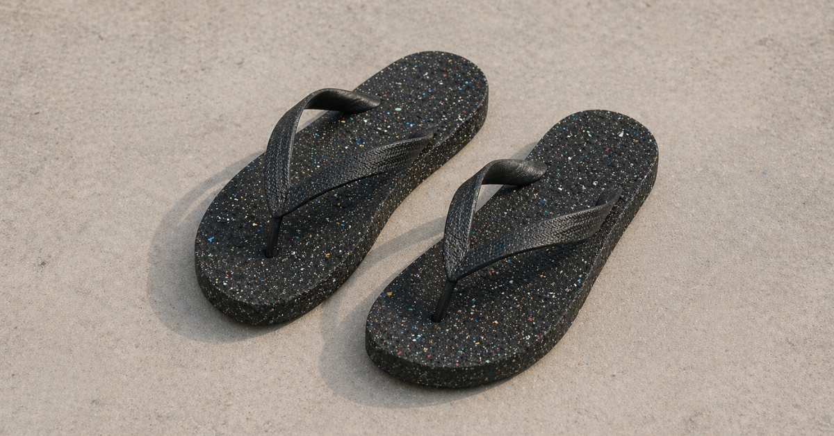 Chanclas hechas con NFVU