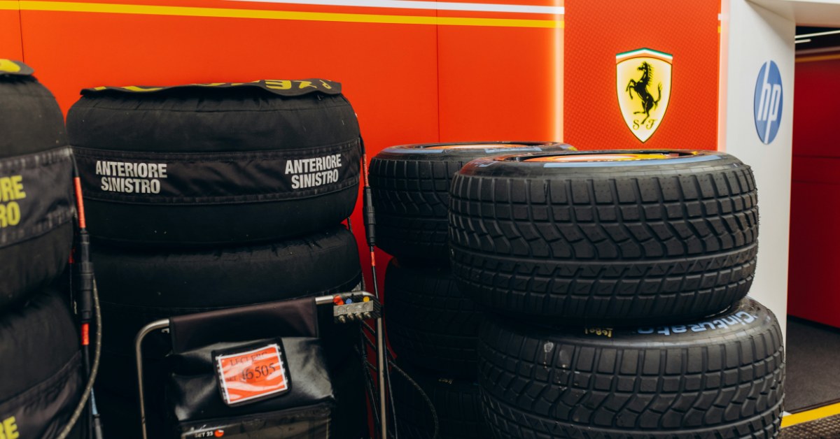 Neumáticos del equipo Ferrari de F1